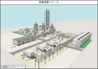 天然ガス火力発電所完成イメージ
